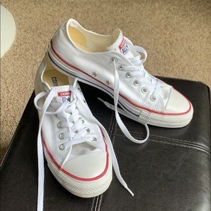Converse White All Star, size 8